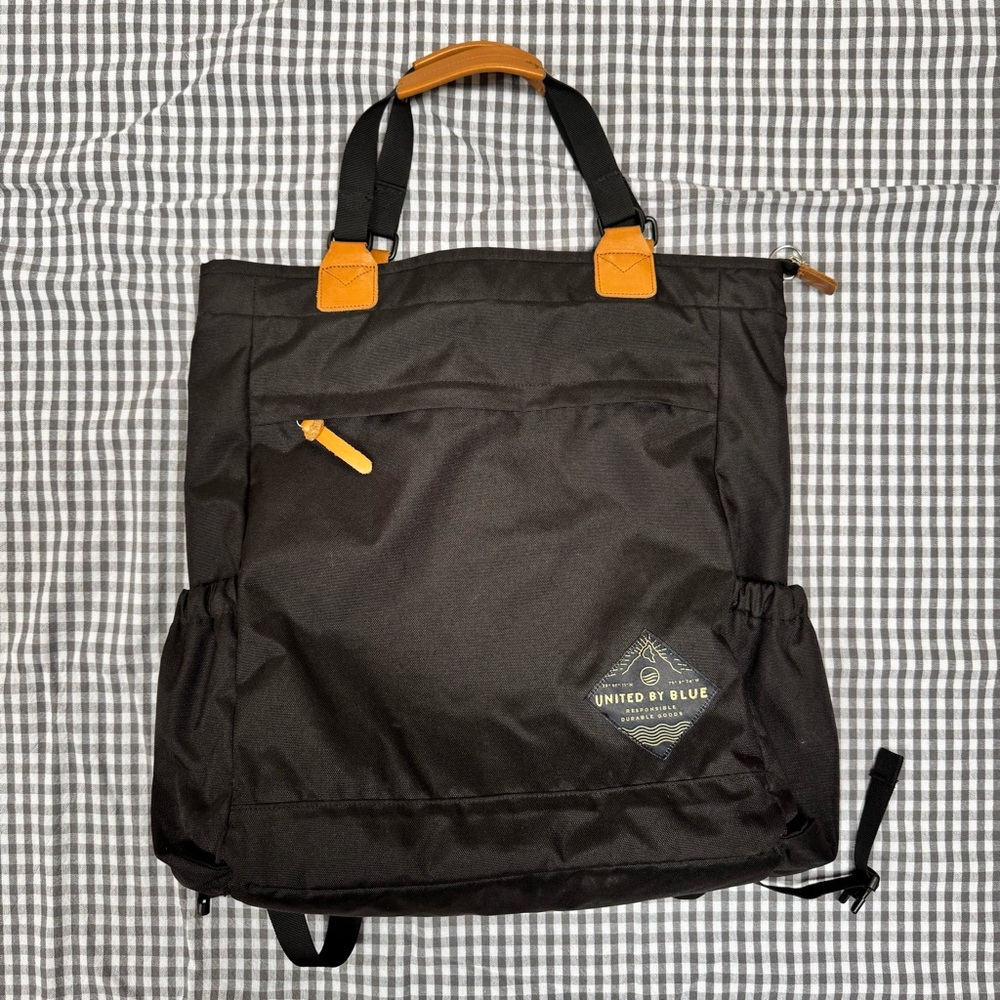 United By Blue Convertible Backpack/Tote - Black